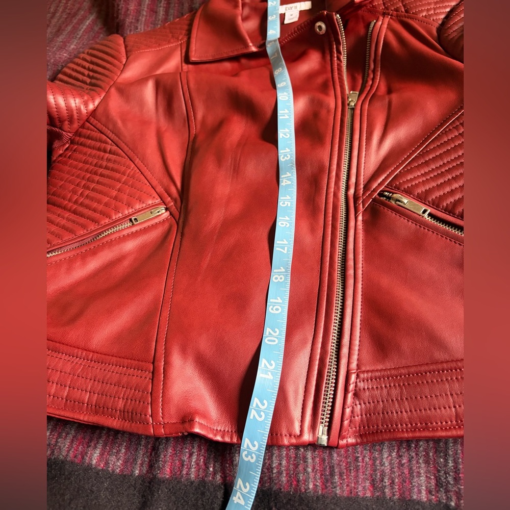 Burgundy Moto Jacket - Picture 10 of 12